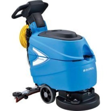 GLOBAL EQUIPMENT Global Industrial„¢ Electric Walk-Behind Corded Auto Floor Scrubber, 17" Cleaning Path T35E